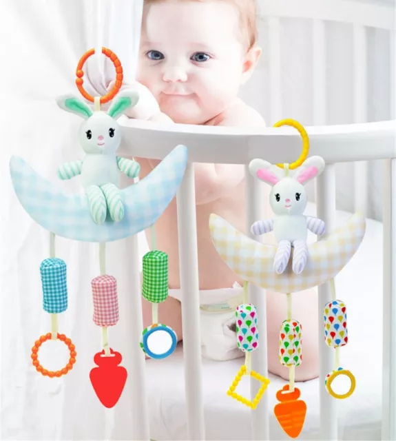 Baby Crib Cot Pram Hanging Rattle Stroller & Car Seat Pushchair Toy Baby Gift UK