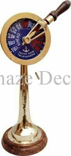 Nautical Brass Ship's Engine Order Telegraph 14 Inch Decorative Christmas Gifts