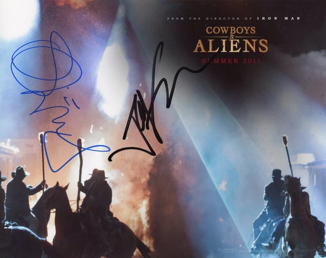 Cowboys & Aliens Jon Favreau & Olivia Wilde Signed 10x8  AFTAL#217 OnlineCOA