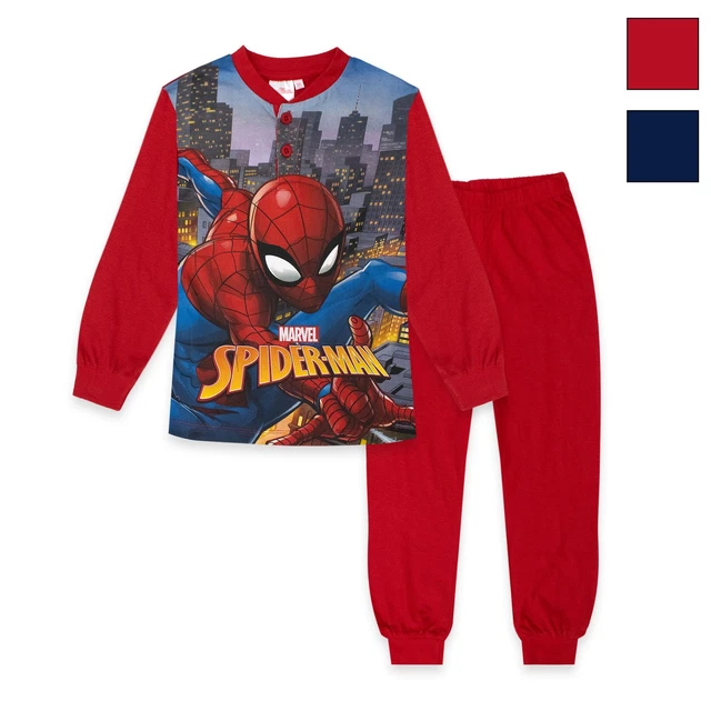 Pigiama Bambini Spiderman Marvel - Set Licenza Ufficiale, Cotone Morbido - Foto 11