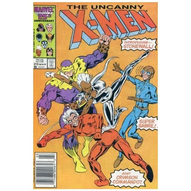 Uncanny X-Men (1981 series) #215 Newsstand in VF + condition. Marvel comics [s,