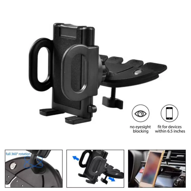 New Portable Universal Mobile Phone Holder Car Mount CD Slot GPS Stand