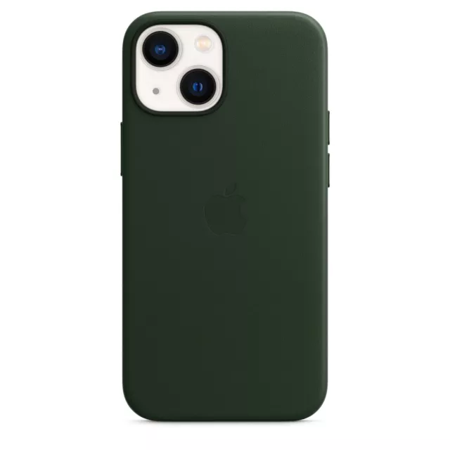 Véritable / Officiel Apple IPHONE 13 Mini Cuir Étui/Housse - Sequoia Vert