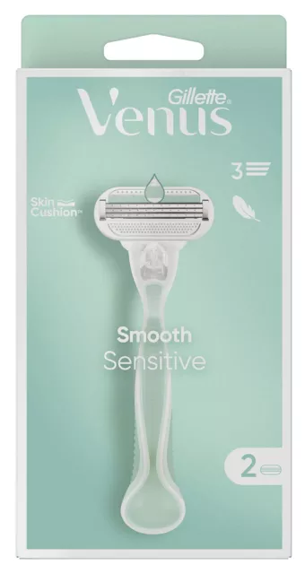 Gillette Rasoir Lady Venus Smooth Sensibles 2 Pièces