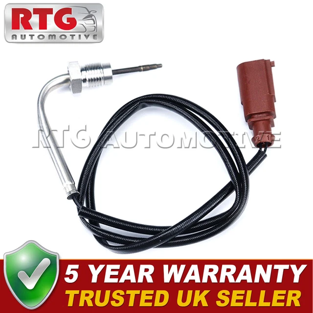 Capteur Température Gaz D'Échappement HELLA - 2 Pôles - Câble 702 Mm - Pour VW Crafter - Réf 014 494-121 - 2