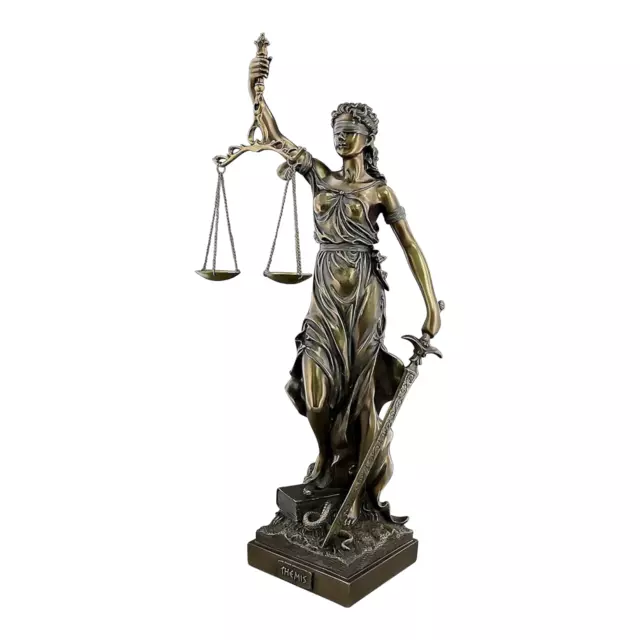 Small Goddess of Justice Themis Lady Justice Statue Sculpture Figure