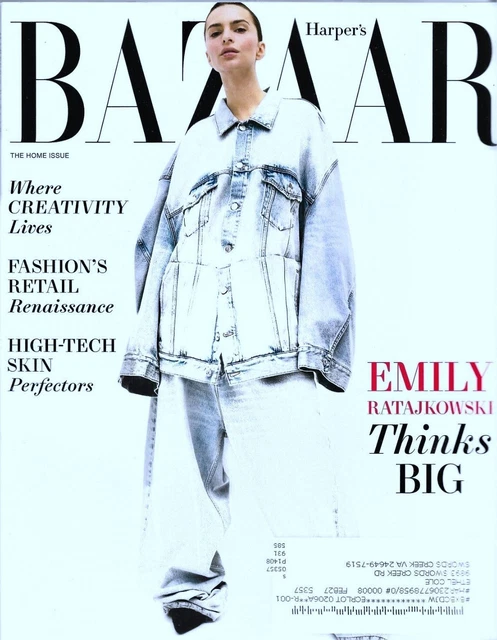 EMILY RATAJKOWSKI HARPER'S BAZAAR magazine November 2022 The Home Issue