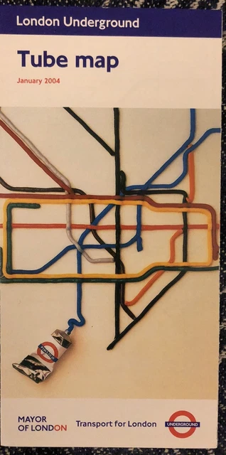 LONDON UNDERGROUND MAP January 2004 'The Tate Gallery by Tube' - David ...