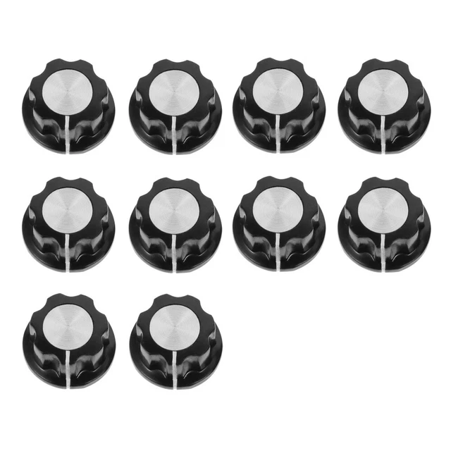 10 pz manopole di controllo potenziometro con pulsante girevole regolabile nucleo in rame bachelite