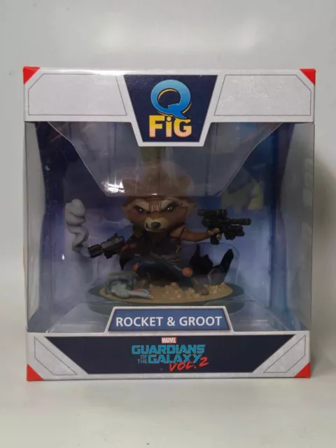 Figurine Q-FIG Rocket & Groot Les gardiens de la galaxie 2 14 cm Neuf