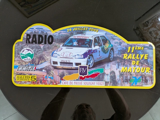 Plaque de Rallye, voitures Anciennes, Citroën, Nogent le Rotrou 2000