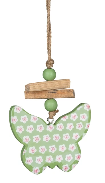 Fenster-Girlande-Schmetterling Fenster-Hänger Haengedeko Menta Verde 25cm