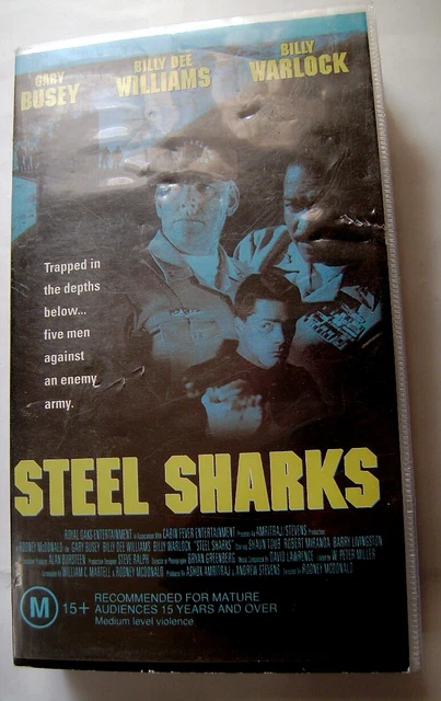 STEEL SHARKS Gary Busey Billy Dee Williams PAL VHS Navy Seals Drama Ex Rental
