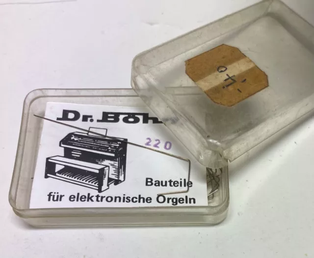 Dr. Böhm Orgel Ersatzteil Tasten 16 + 1 Kontaktdraht 220 geformt