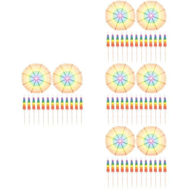 4x cupcake-topper estivi accessori per feste cocktail picks pro cupcake