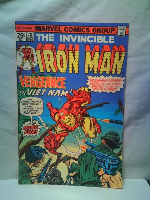 The Invincible Iron Man Marvel Comics 78 6.0