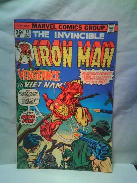 The Invincible Iron Man Marvel Comics 78 6.0