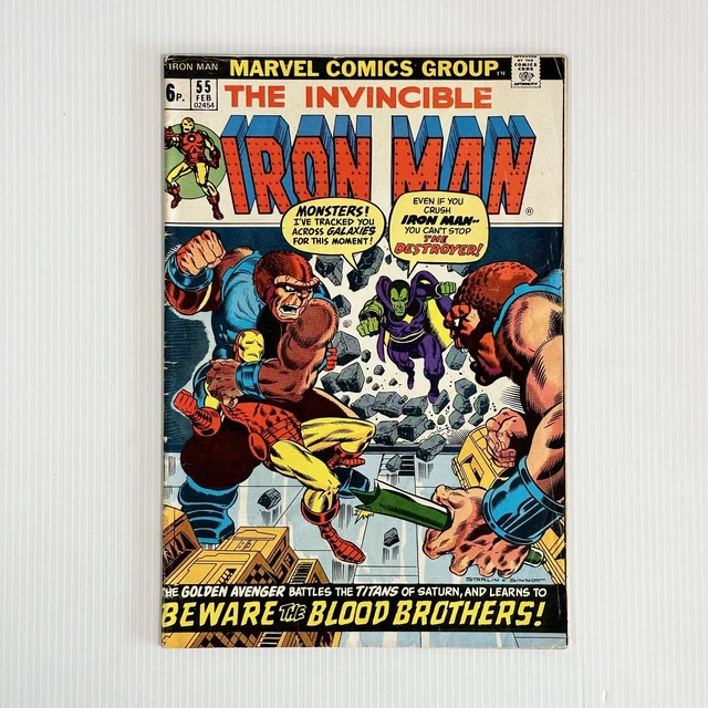 Invincible Iron Man #55 1973 VG/FN 1st Appearance of Thanos, Drax & More