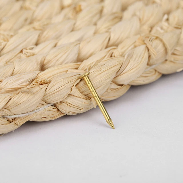 (18mm Length) 100Pcs Brass Escutcheon Tacks Round Head Brass Brad Nail LIF 3