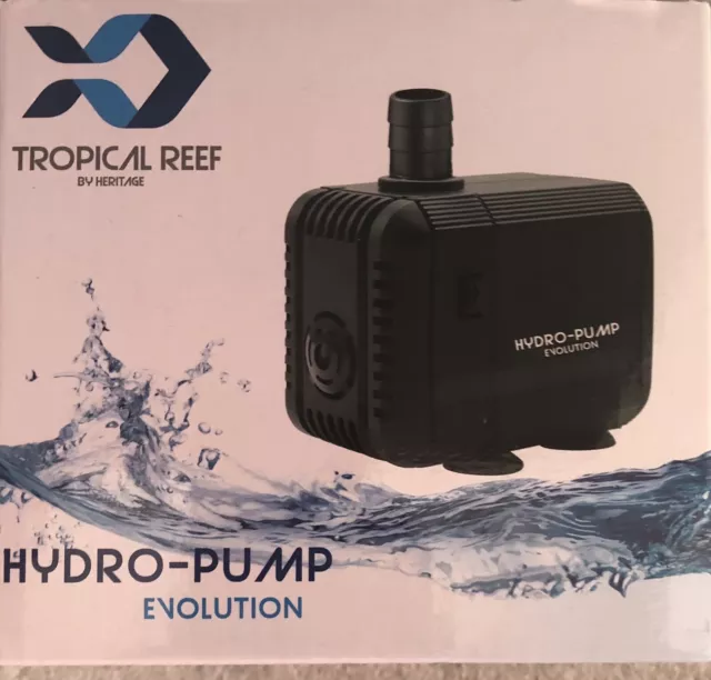 Tropical Reef Hydro Pump Evolution Submersible Water Pump 12W EV-02 1200L/H 1.2M