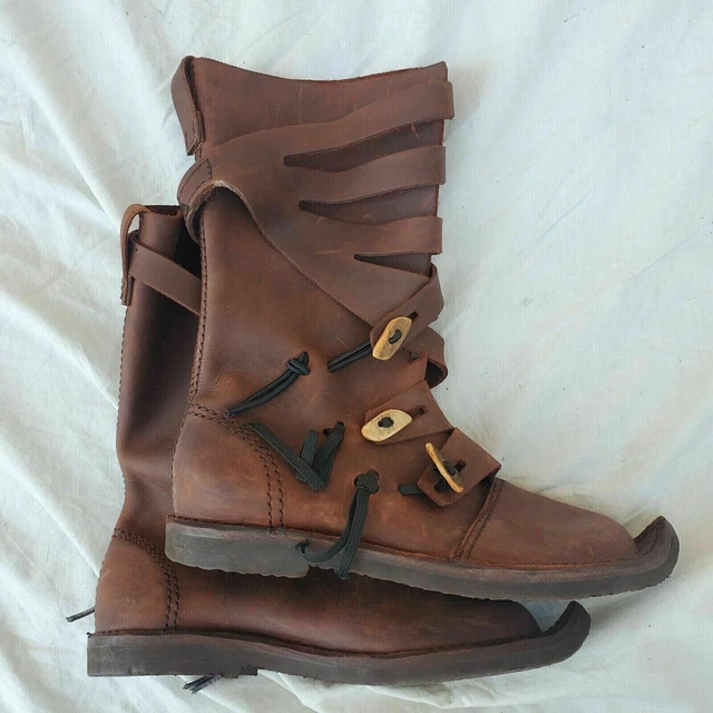Bottes viking en cuir Chaussures pointues de la Renaissance médiévale Elfe... 2