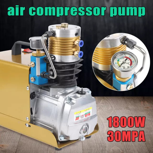 130 L/min 300BAR 4500 PSI Hochdruck Kompressor Luft Luftpumpe Öl-Wasser-Trenner