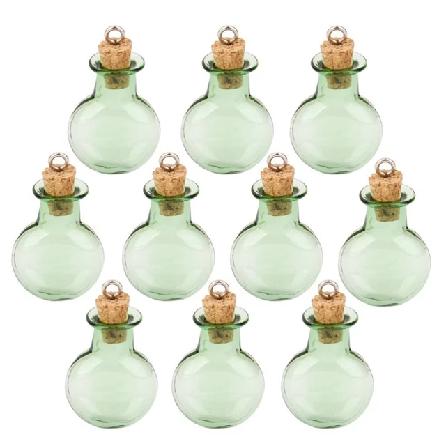10 Pc Bouteilles En Verre Liège Meubles Miniatures Décoration Mini-meubles