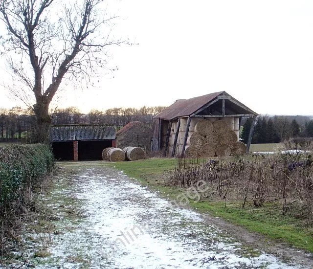 Photo 6x4 Drunken barn Wycliffe Whilst the corrugated steel roof of this  c2010