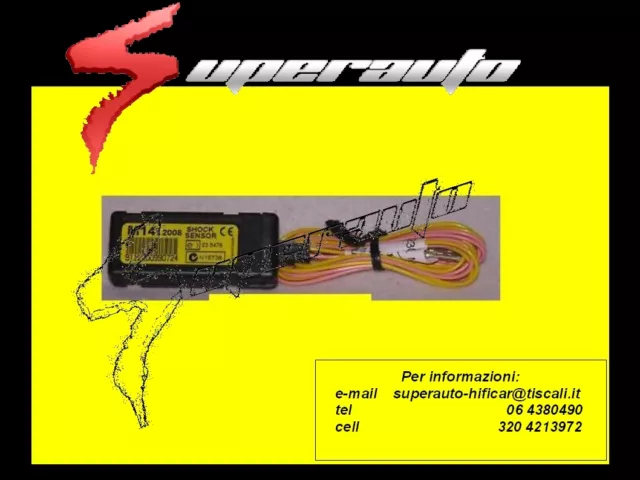 Modulo Antifurto Sensore Urti >Metasystem M14 M 14 Shock Sensor Allarme Easycan