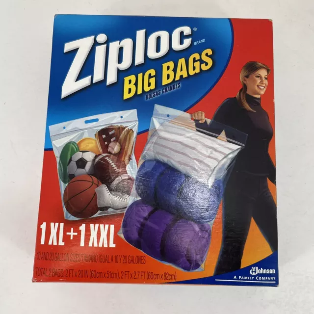 Ziploc Marinade Expandable Bottom Bags, 1/2 Gallon 24 ea (Pack of 6)