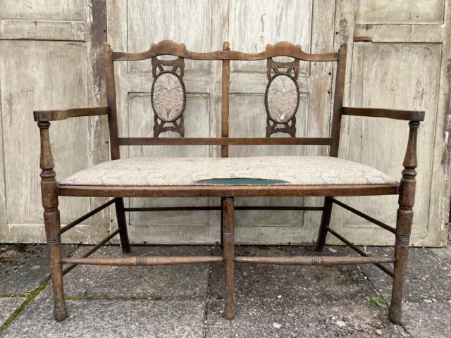 Antique Victorian Salon Sofa Restoration Project.