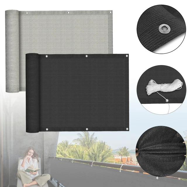 AEREY Balkonabdeckung 135x500cm – Sichtschutz, Wind- Und UV-Schutz, Taupe