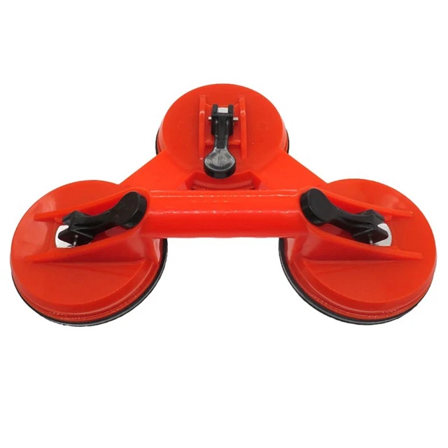 Single Double Head Suction Cup, Red Plastic, Glass, Dent Puller, Flie5135