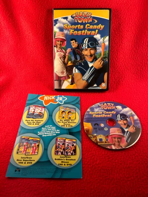 LAZY TOWN SPORTS Candy Festival DVD Nick Jr Kids 2006 Rare