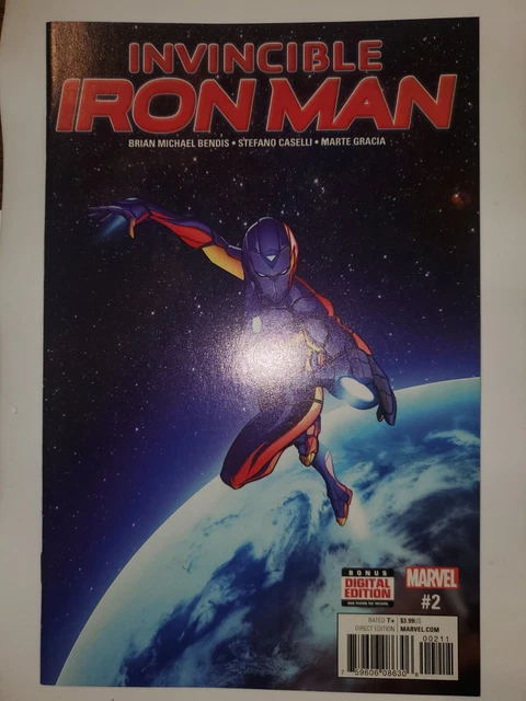 The Invincible Iron Man #2 RIRI WILLIAMS Ironheart Marvel Comics 2016 NM 9.4 +