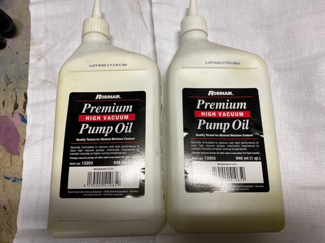 Olio Pompa Vuoto Robinair E Cercafughe Liquido Spry