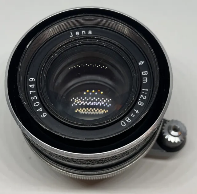 Carl Zeiss Jena Biometar 80mm F/2.8 Exakta Exa Mount Lens