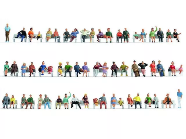 HO/OO gauge Sitting People (60) Mega Noch 18402