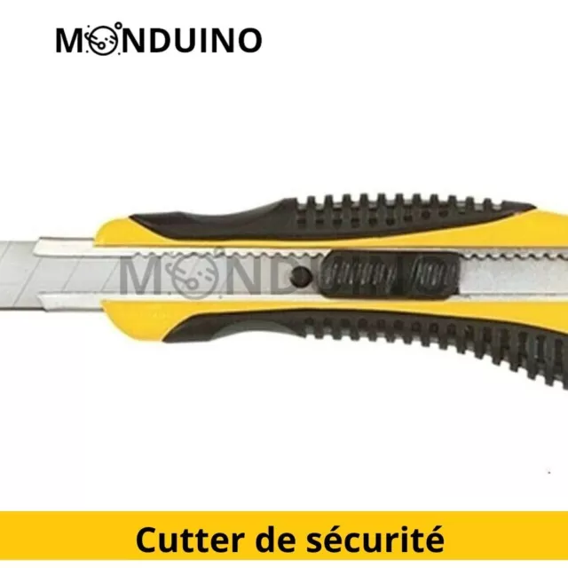 Cutter de sécurité professionnel Boîtier en plastique...