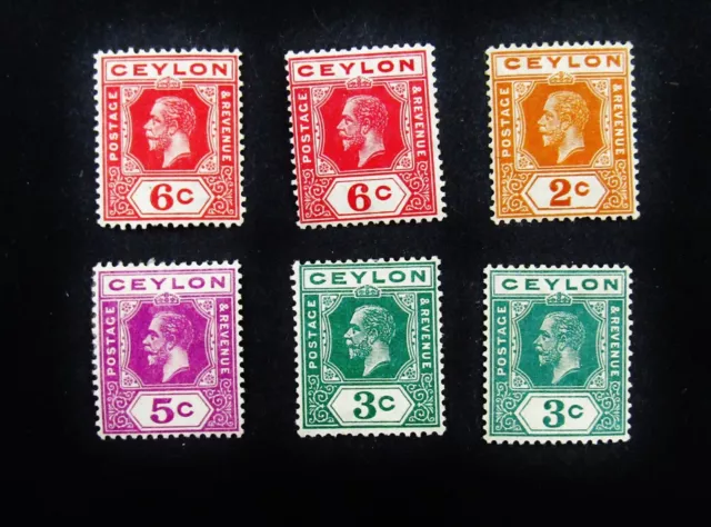 nystamps British Ceylon Stamp # 201-204a Mint OG H       M22y1566