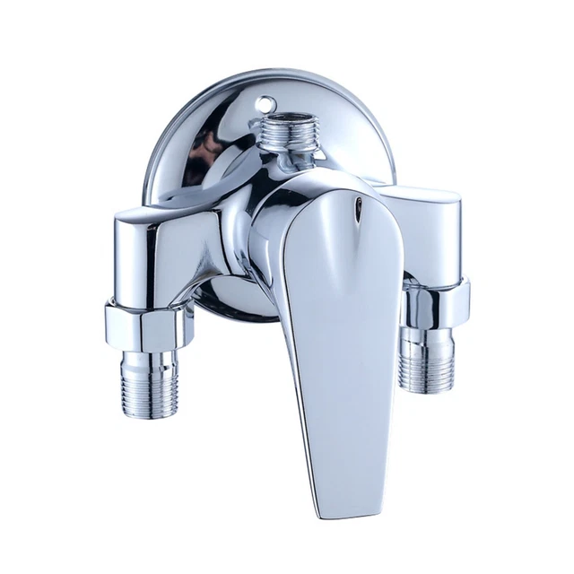 Rubinetti miscelatore doccia finitura cromata resistente per bagno facile installazione