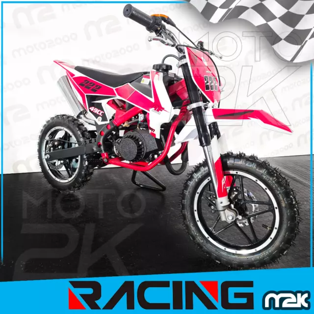 MODELLO 2021 MINIMOTO BAMBINO BAMBINA RUOTE DA 10" CROSS MINICROSS 49cc GARANZIA