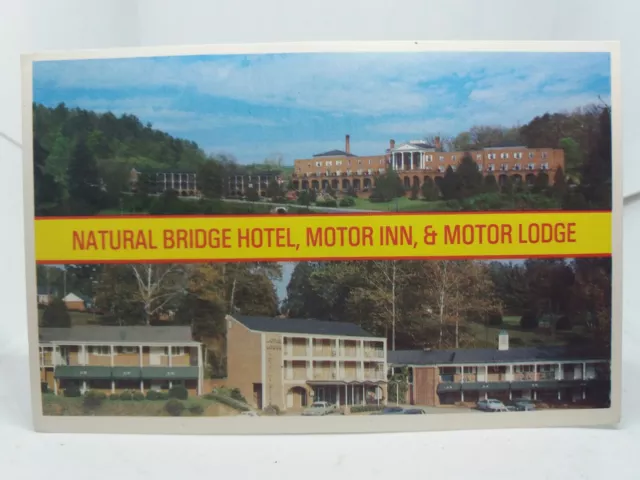 Natural Bridge Hotel Motor Inn & Motor Lodge Virginia VA 24578 USA Vintage Postkarte