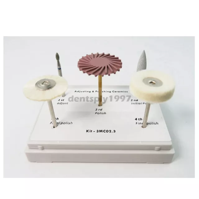 Adjusting Polishing Kit for Ceramics Dental Lab HP Diamond Bur Polishing Brushes