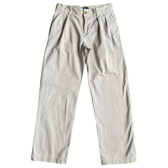 Polo Ralph Lauren Chino Pants Boys M/12 Gray Pleated Front