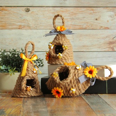 Lieu de repos décoratif pour maison de colibri avec corde pour cardinaux 