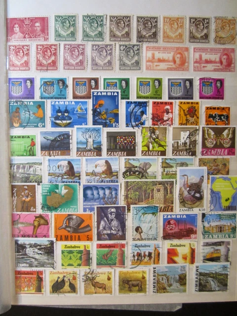 Rhodesien/Zambia/Zimbabwe/Namibia - 2 Albumseiten voll