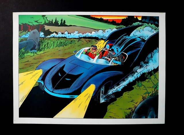 First Batmobile Comics ORIGINAL 1978 INFANTINO Batman Robin Batmobile DC Detective Comics pin ...