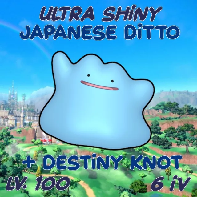 Pokemon Sword & Shield / Ultra Square Shiny Japanese Ditto