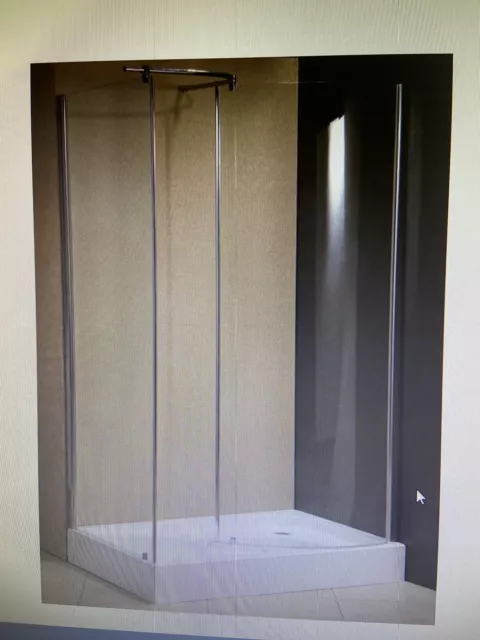 Right Hand Side Shower Tray With Screen